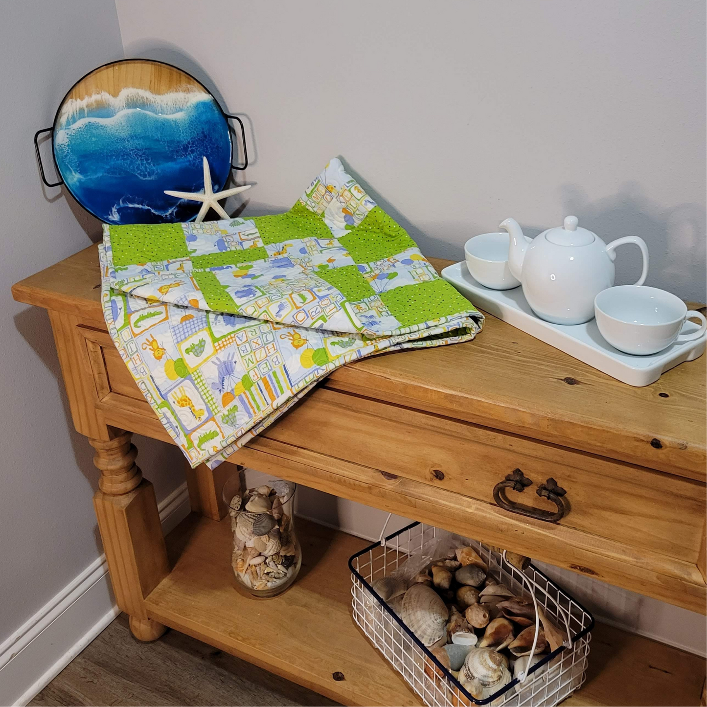 Circus Elephants Baby Quilt