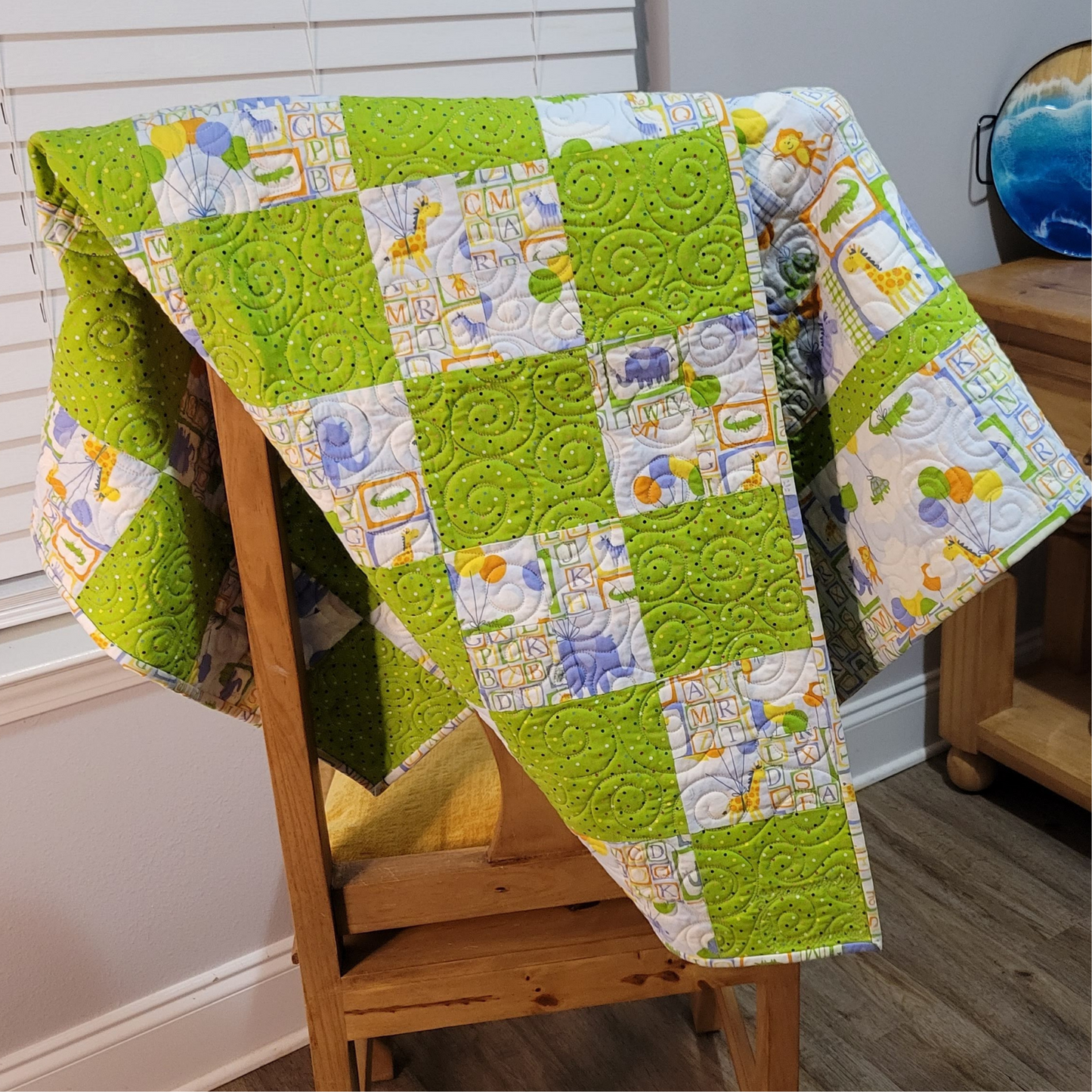 Circus Elephants Baby Quilt