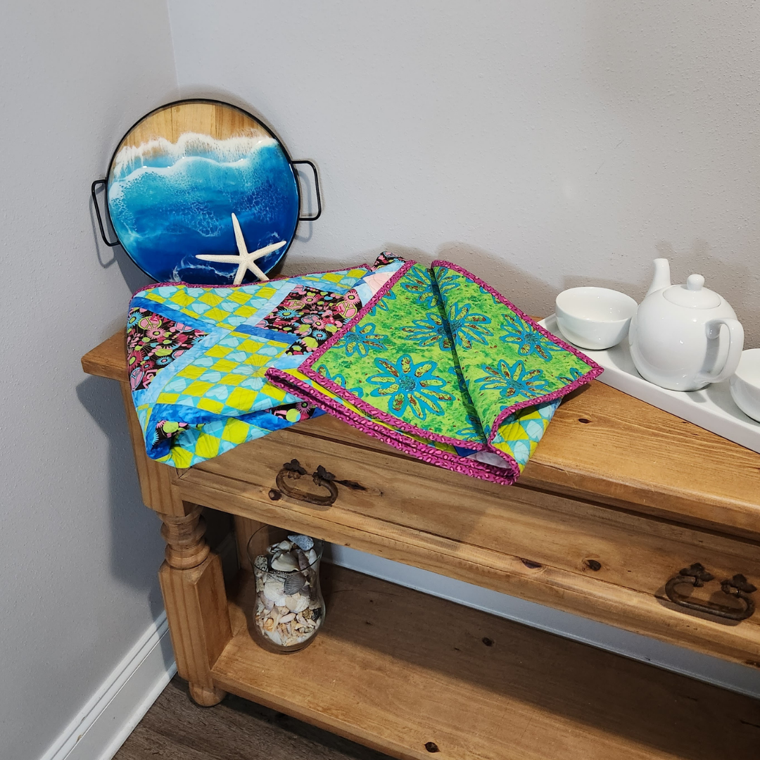 Hearts and Peace Small Quilt