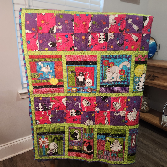 Playful Cats Quilt