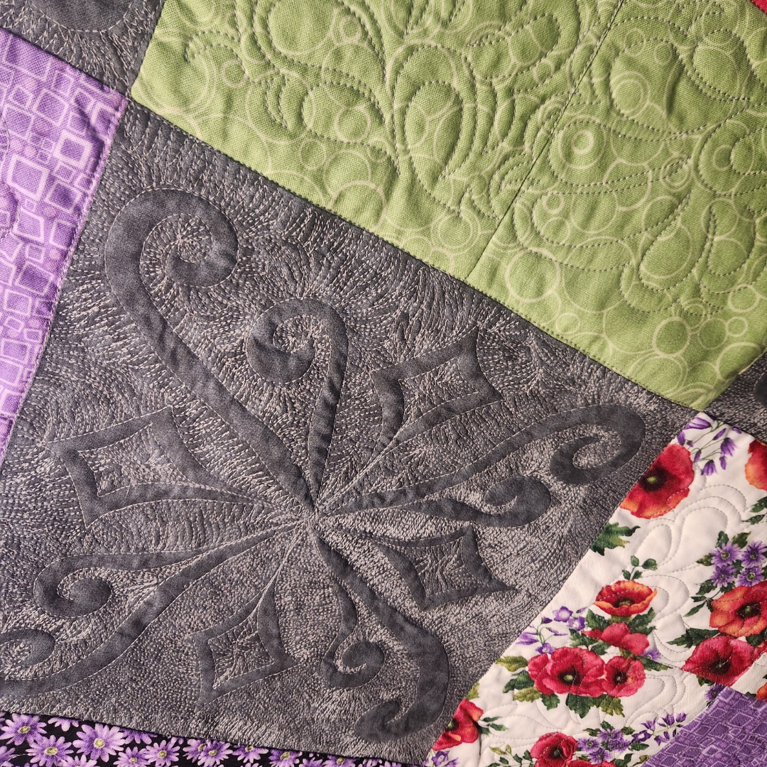 Thread Painting Deck of Cards Quilt