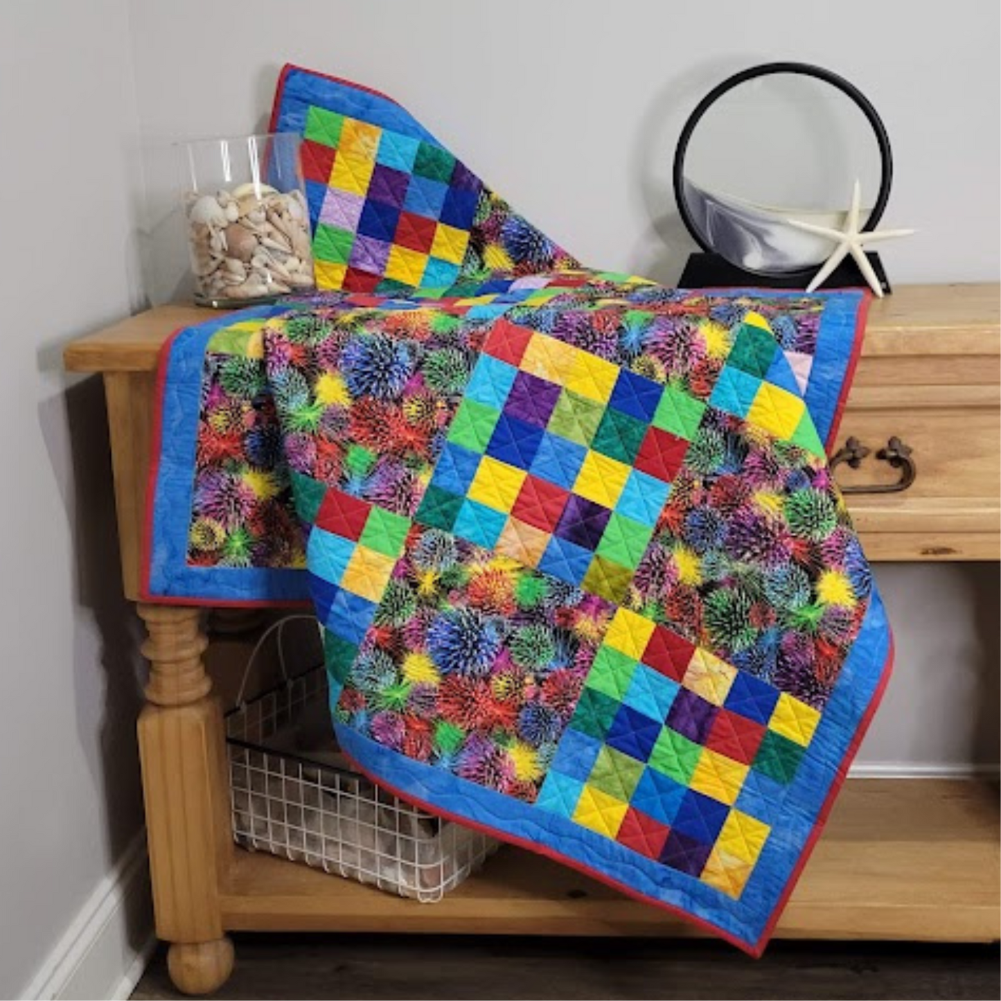 Wall Hanging Reminiscent of Fireworks