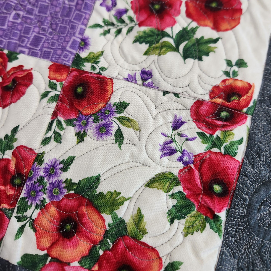 Thread Painting Deck of Cards Quilt