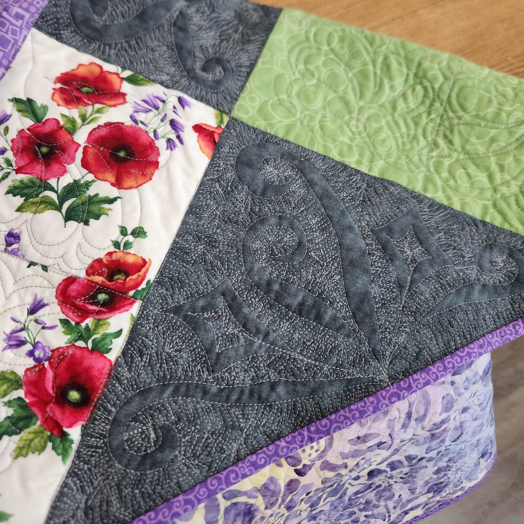 Thread Painting Deck of Cards Quilt