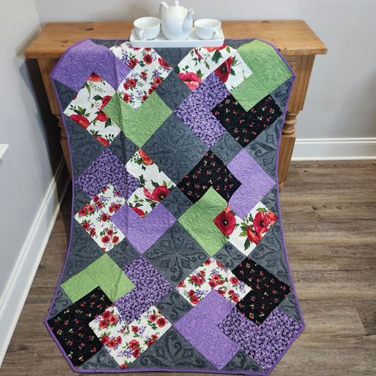 Thread Painting Deck of Cards Quilt