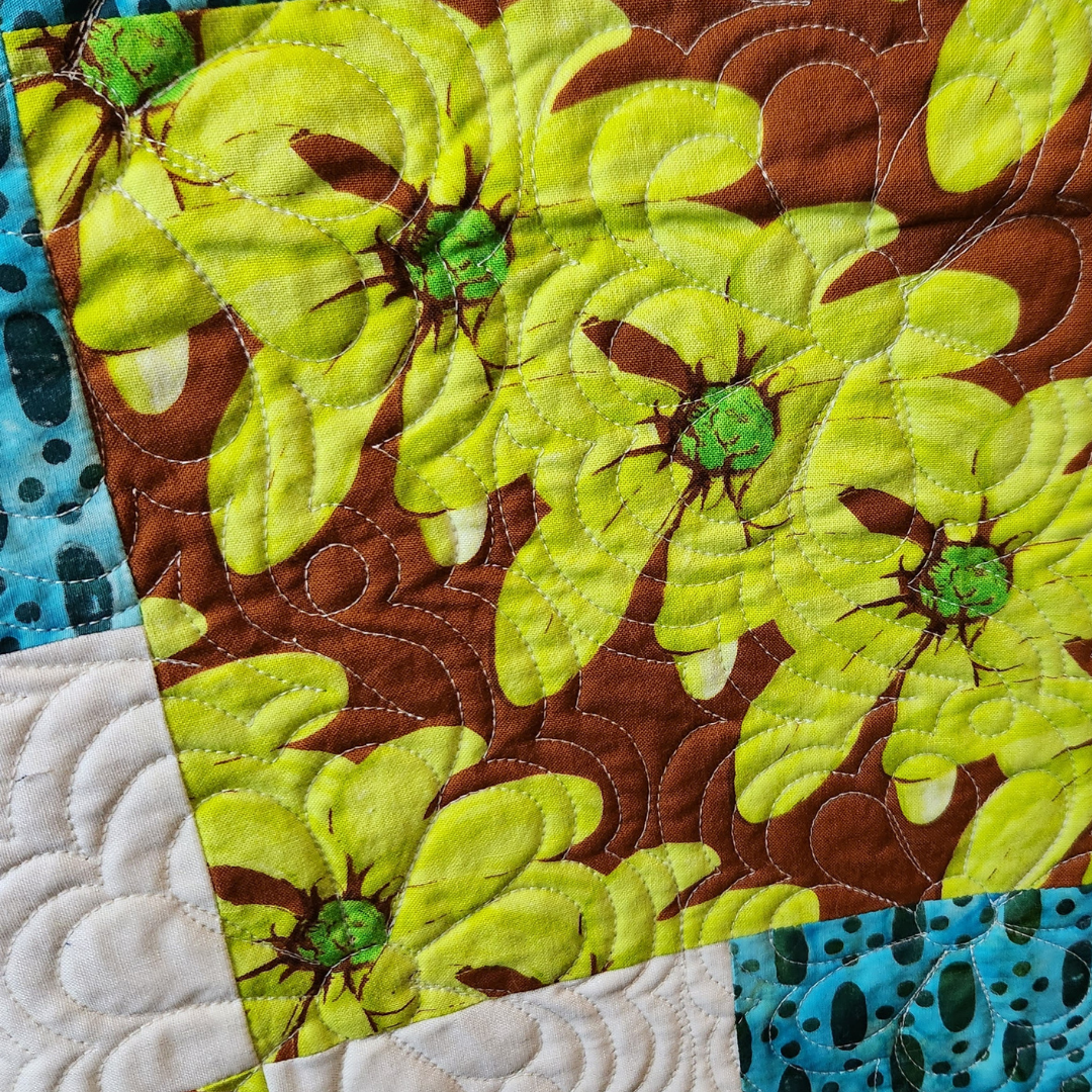 Vibrant Checkerboard Small Quilt