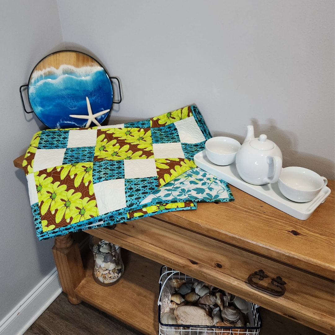 Vibrant Checkerboard Small Quilt