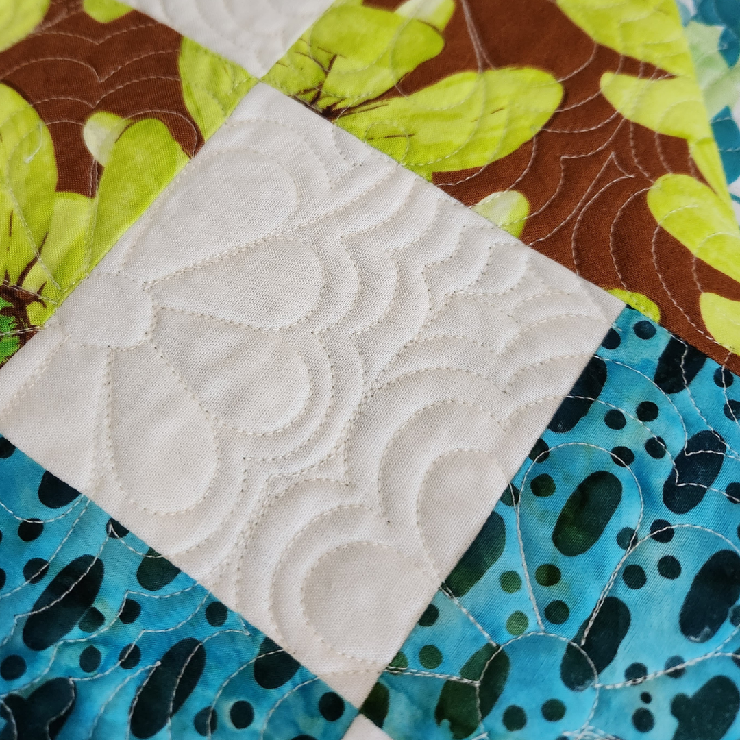 Vibrant Checkerboard Small Quilt