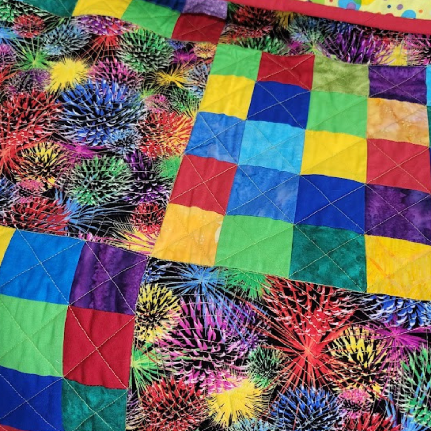 Wall Hanging Reminiscent of Fireworks