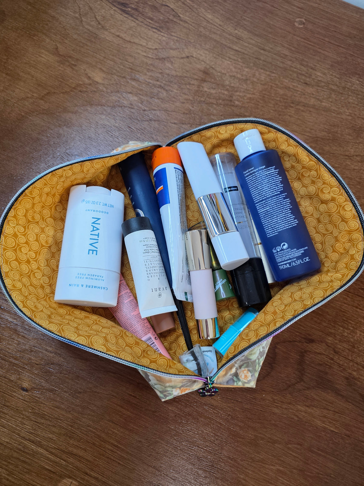Large Wide-Open Makeup & Travel Bag