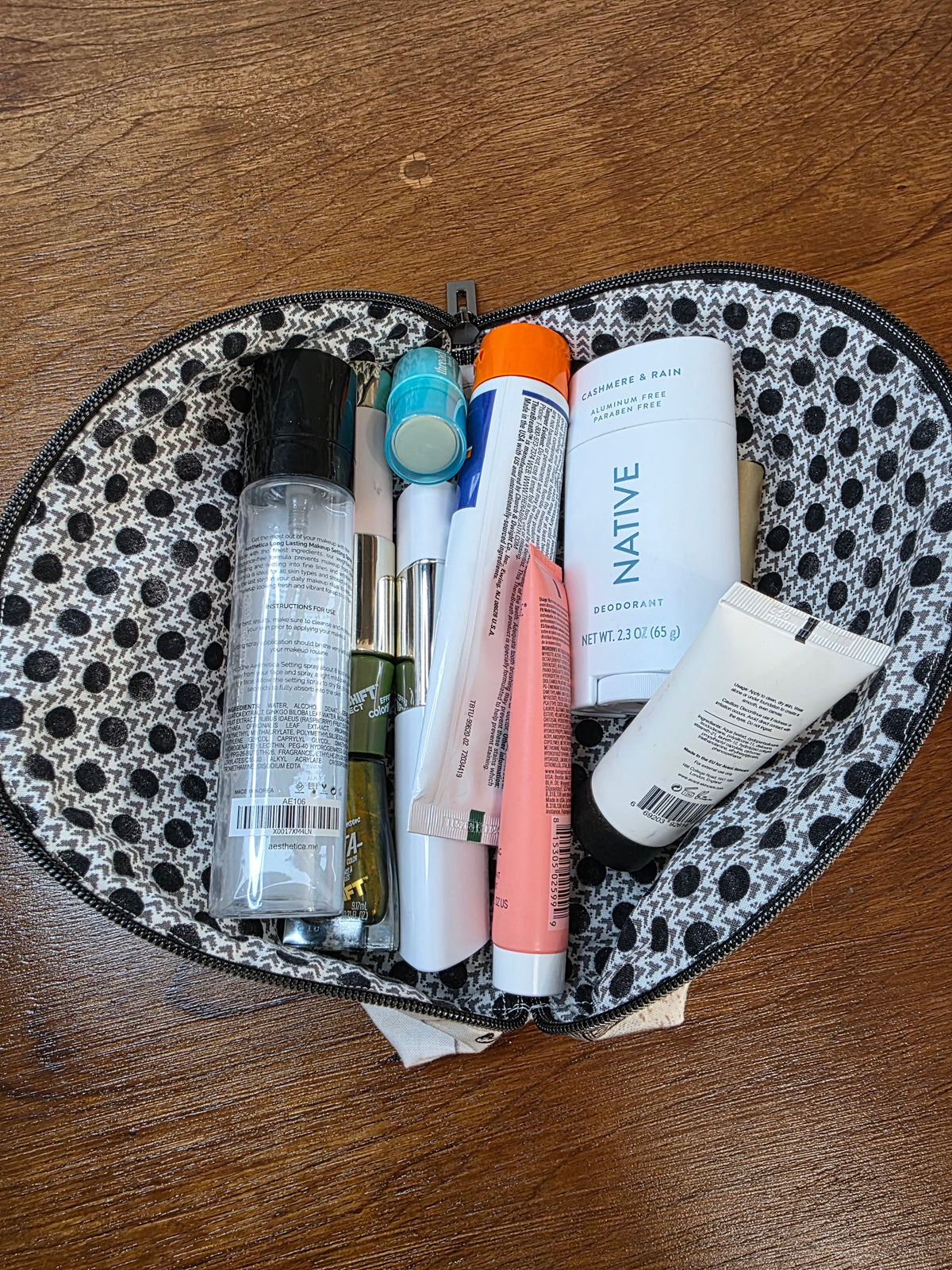 Small Wide-Open Makeup & Travel Bag