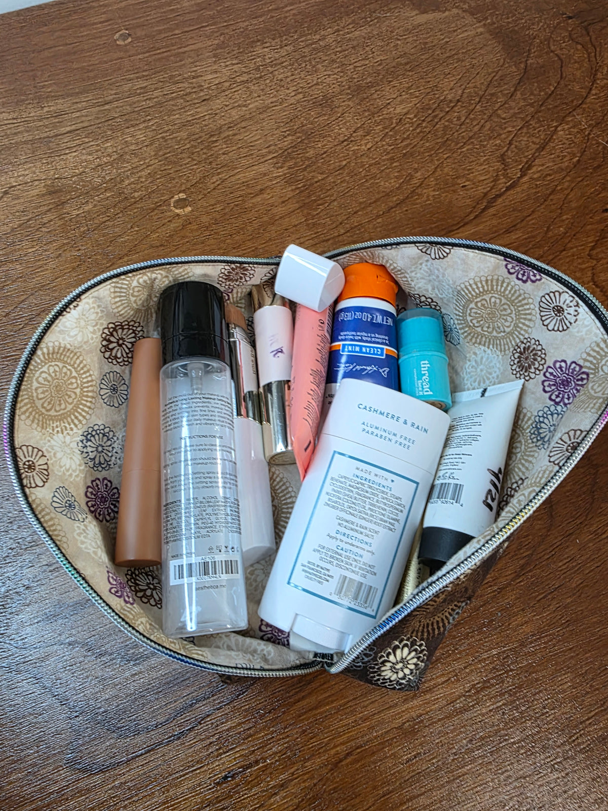 Small Wide-Open Makeup & Travel Bag