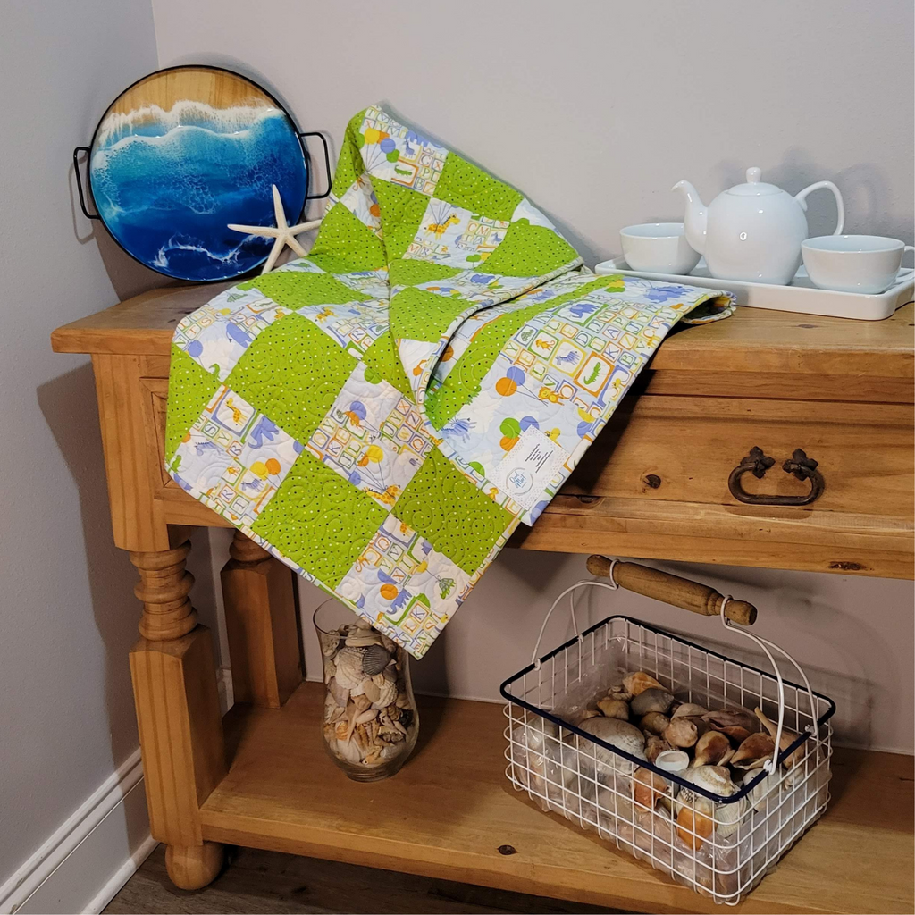 Circus Elephants Baby Quilt