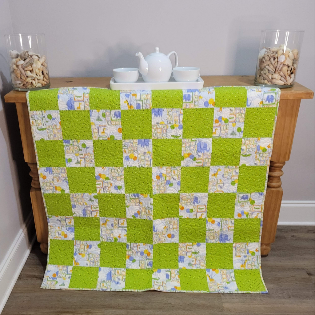 Circus Elephants Baby Quilt