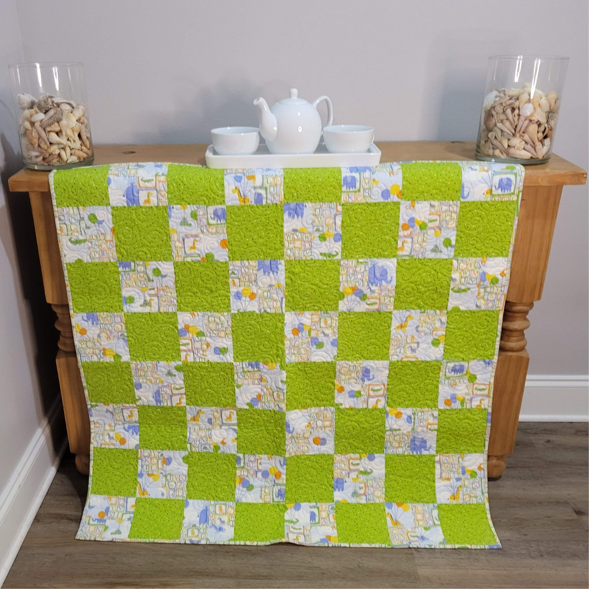 Circus Elephants Baby Quilt