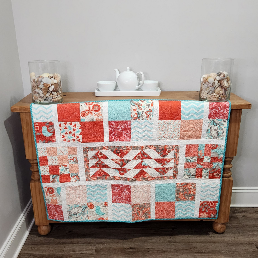 Lovebirds & Flying Geese Quilt