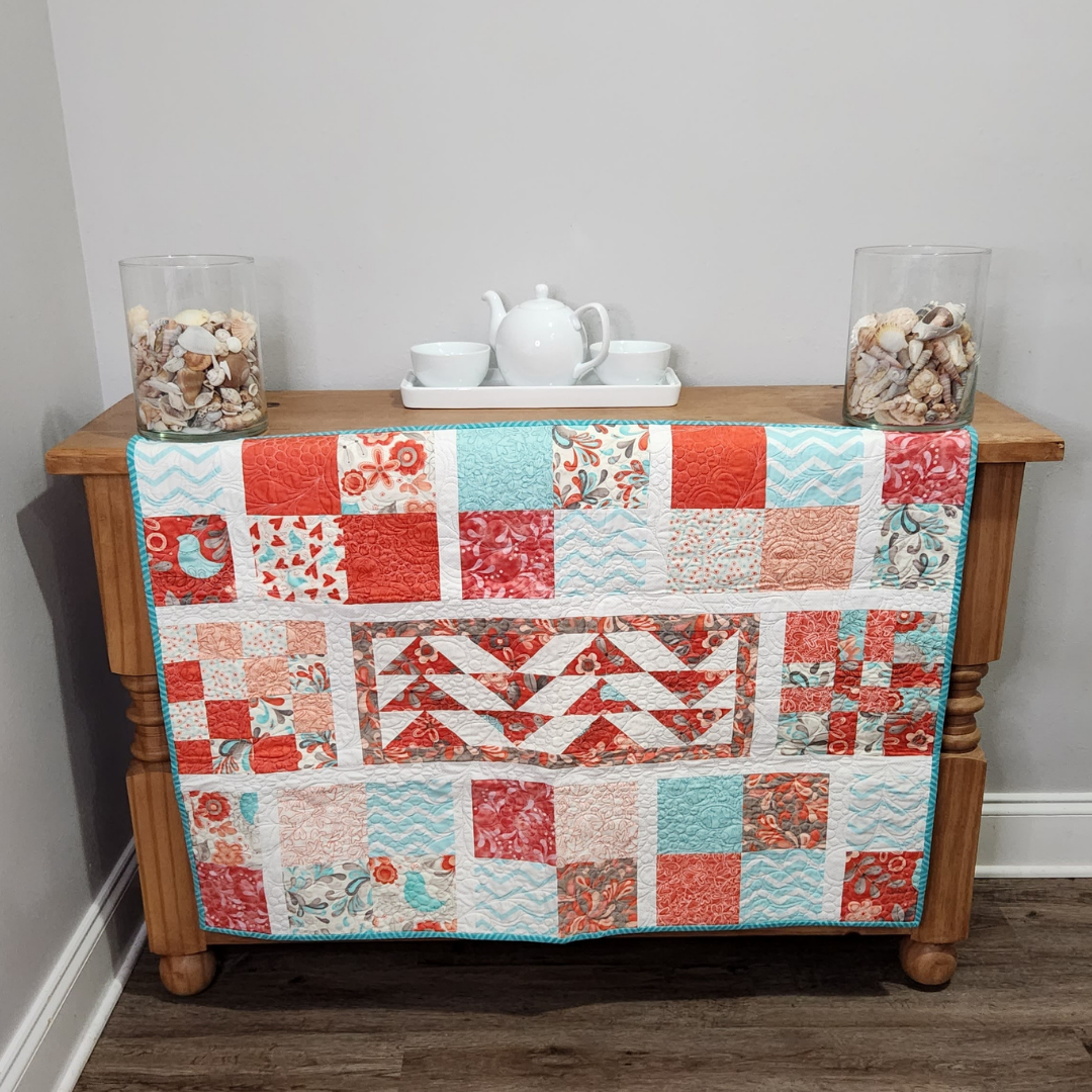 Lovebirds & Flying Geese Quilt