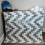 Dump Truck Flannel Quilt