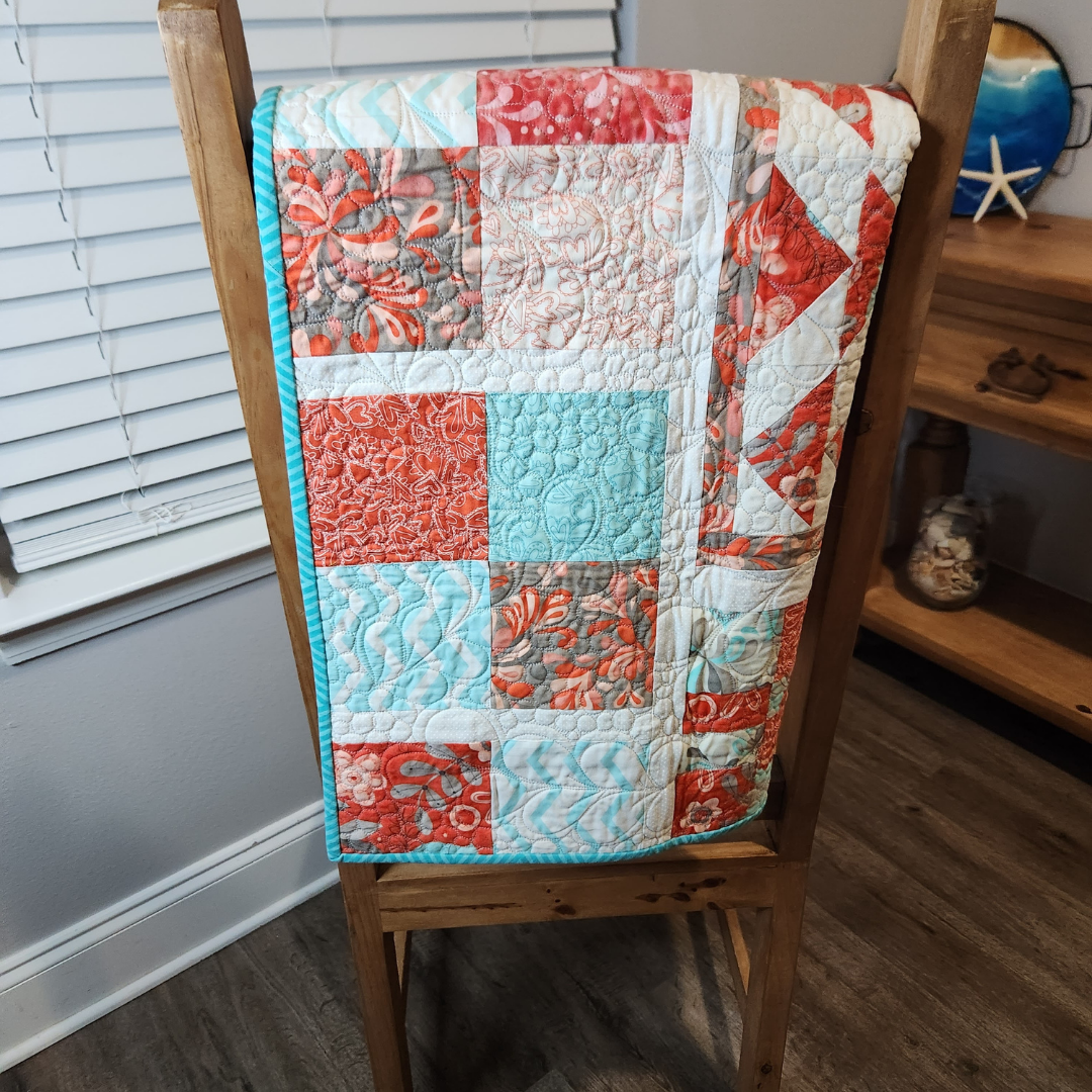 Lovebirds & Flying Geese Quilt