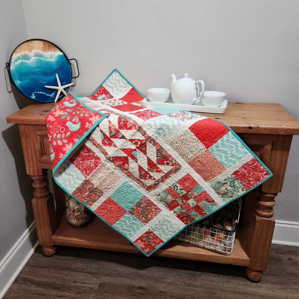 Lovebirds & Flying Geese Quilt