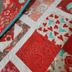Lovebirds & Flying Geese Quilt