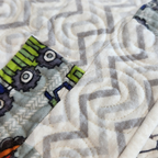 Dump Truck Flannel Quilt