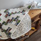 Dump Truck Flannel Quilt