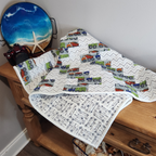 Dump Truck Flannel Quilt