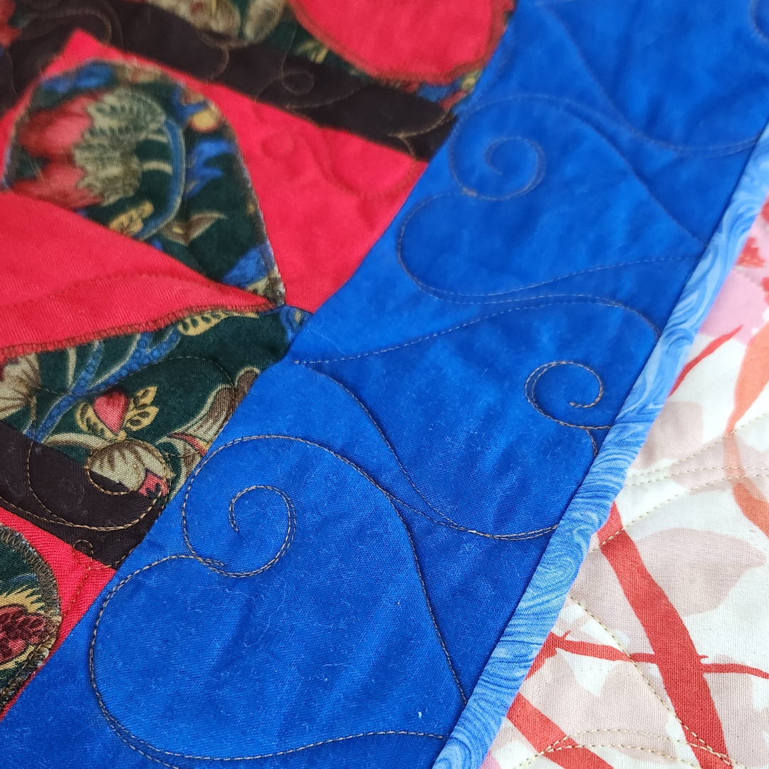 Small Handmade Heart Quilt