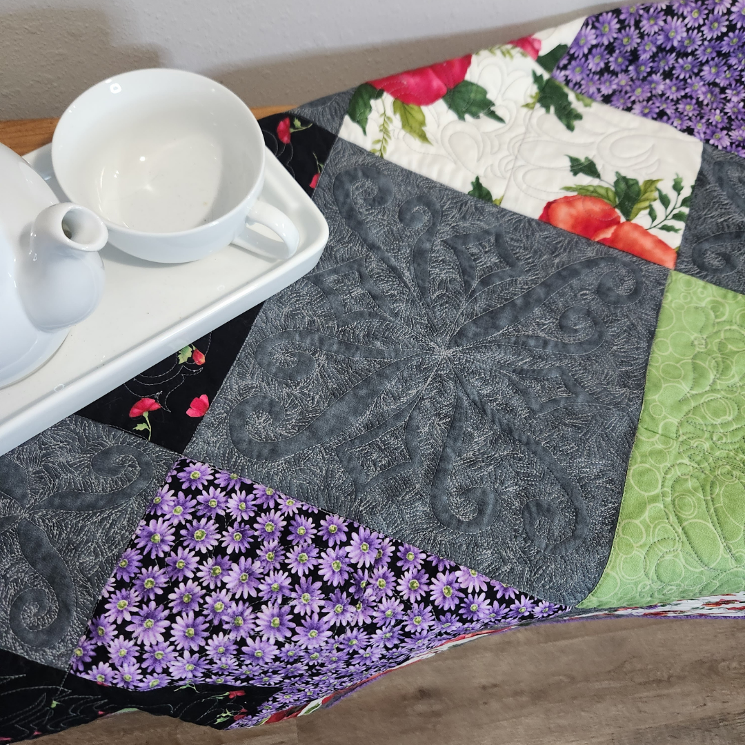 Thread Painting Deck of Cards Quilt