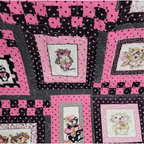 Pink Polka Dot Cats Wall Hanging