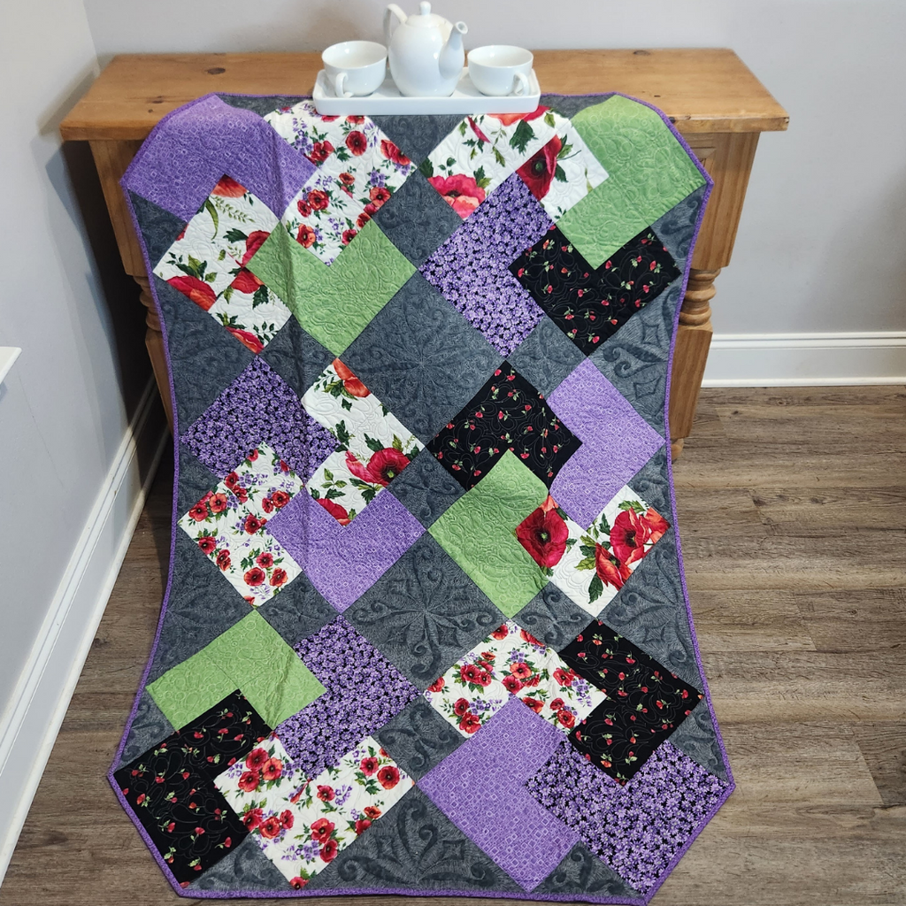 Thread Painting Deck of Cards Quilt
