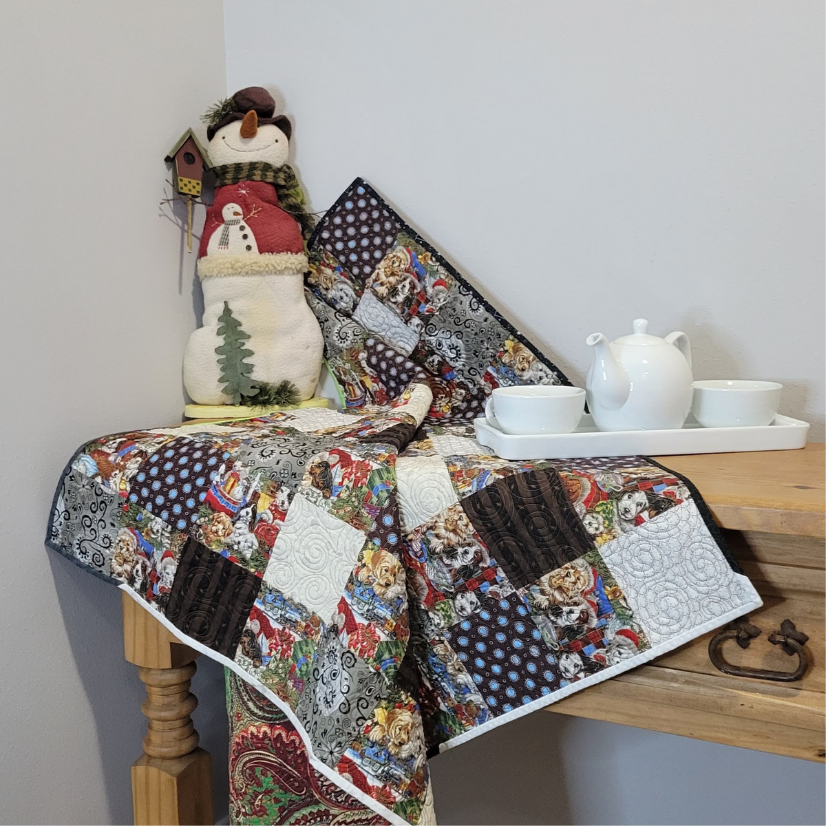 Christmas Puppies Quilt