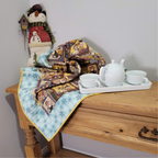 Colorful Christmas Snowmen Quilt