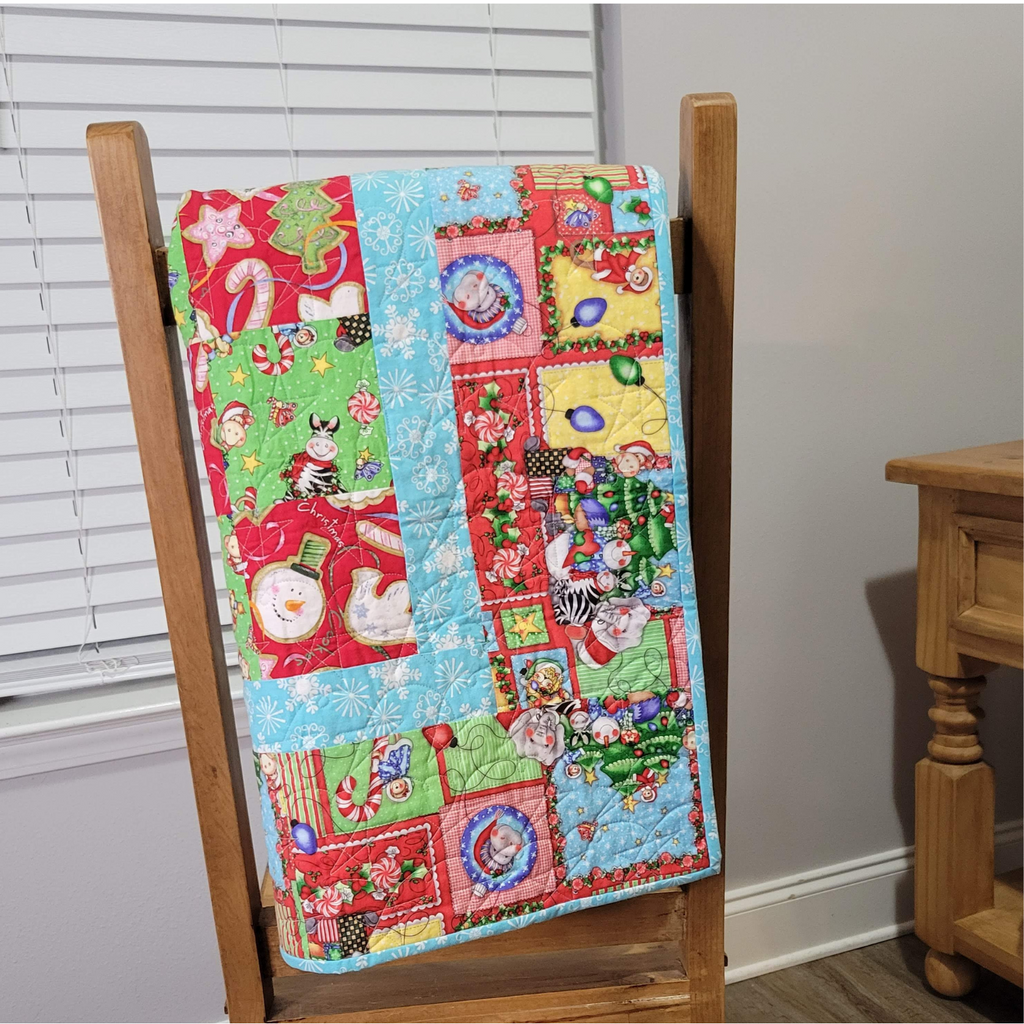 Christmas Animals Baby Quilt