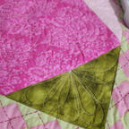 Pink & Green Argyle Quilt