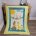 Giraffes and Elephants Baby Quilt
